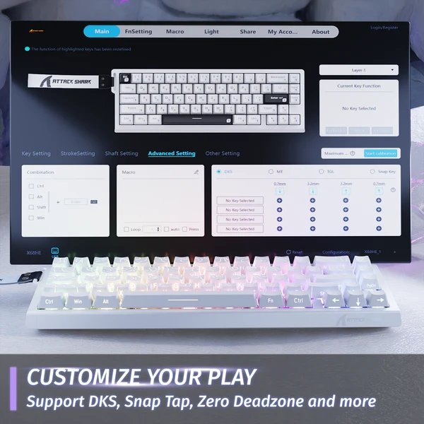 Attack Shark X68HE whiteline — 2