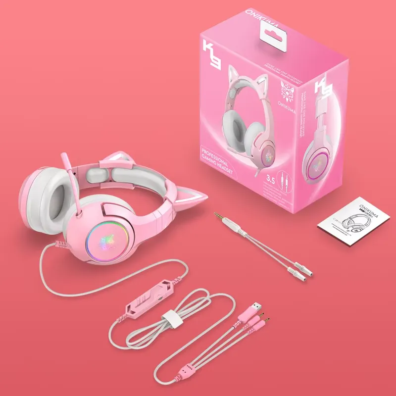 ONIKUMA K9 Wired pink — 3