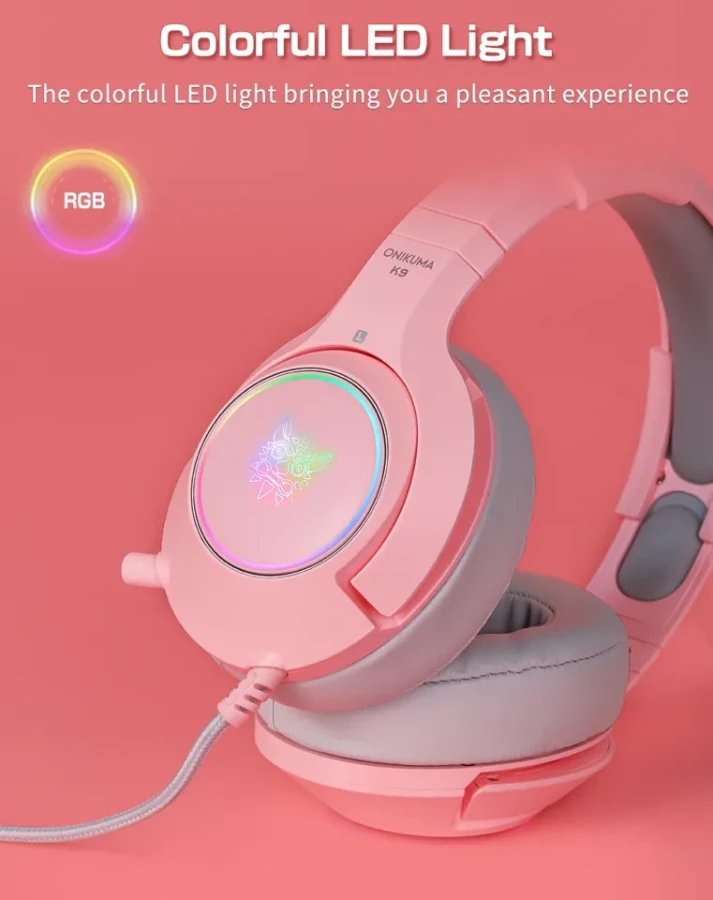 ONIKUMA K9 Wired pink — 5