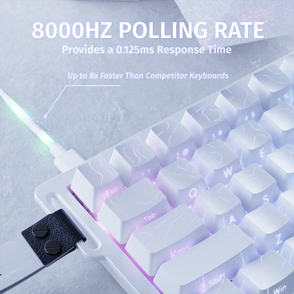 Attack Shark X68HE whiteline — 8