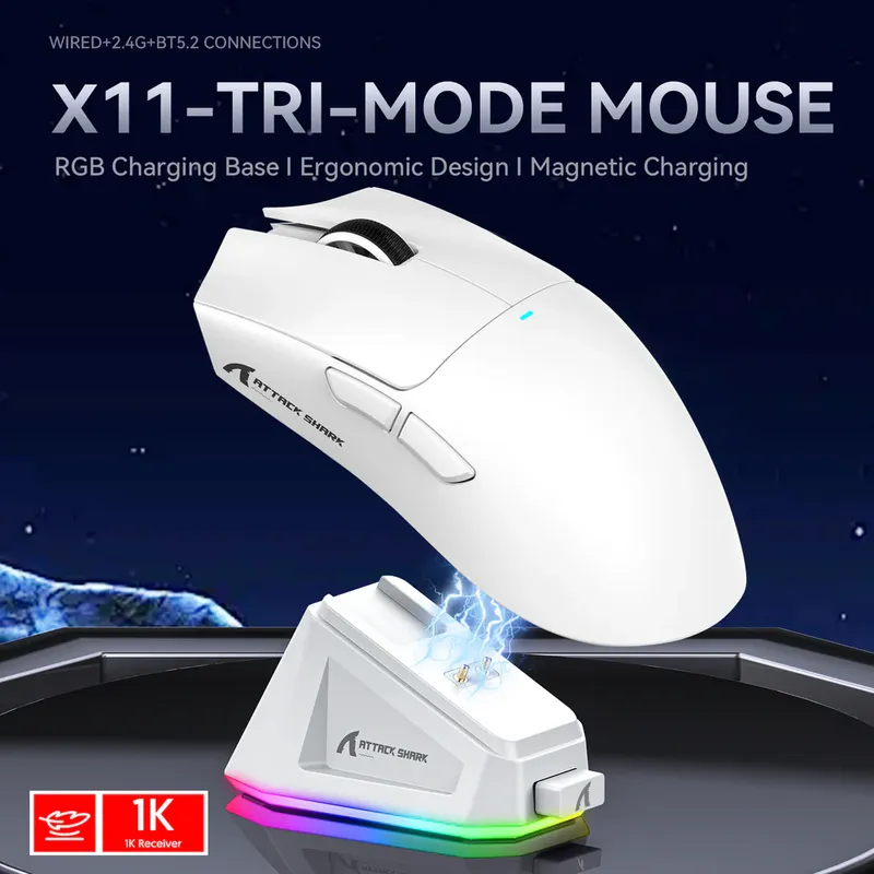 Attack Shark X11 white — 2