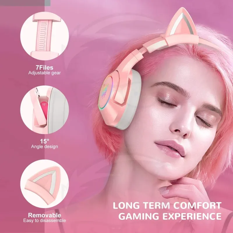 ONIKUMA K9 Wired pink — 2