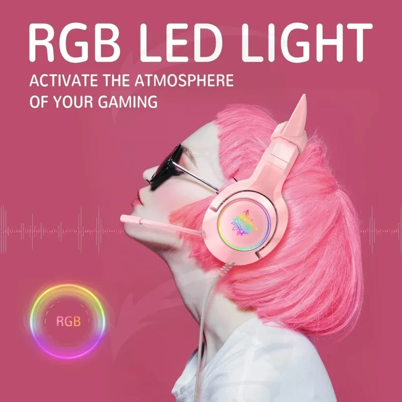 ONIKUMA K9 Wired pink — 1